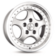 Keskin KT2 Cup Silver Lip Polish Alufelge 9.5x18 ET52 5x130/71.5