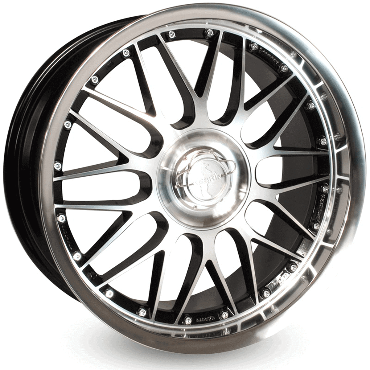 Keskin KT4 New Racer Black Front Polish Steel Lip Alufelge 10x22 ET50 5x112/5x130/71.5