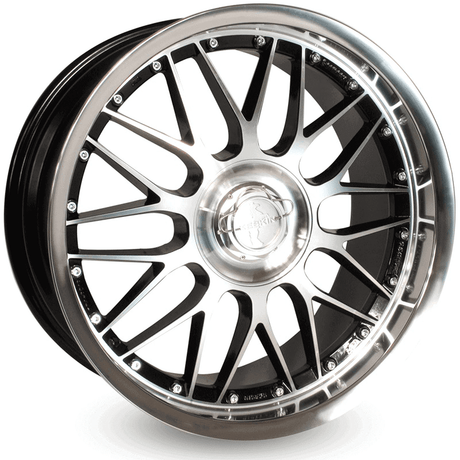 Keskin KT4 New Racer Black Front Polish Steel Lip Alufelge 10x22 ET50 5x112/5x130/71.5