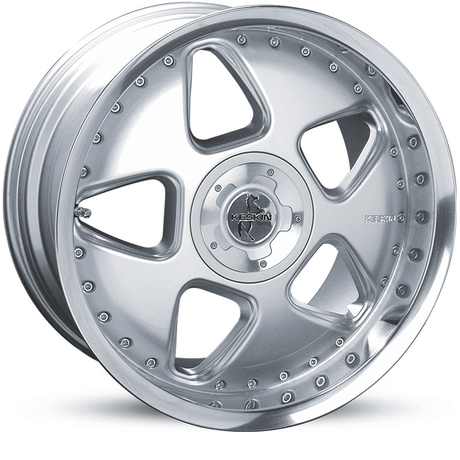 Keskin KT5 Silver Lip Polish Alufelge 8.5x19 ET30 4x100/4x108/72.6