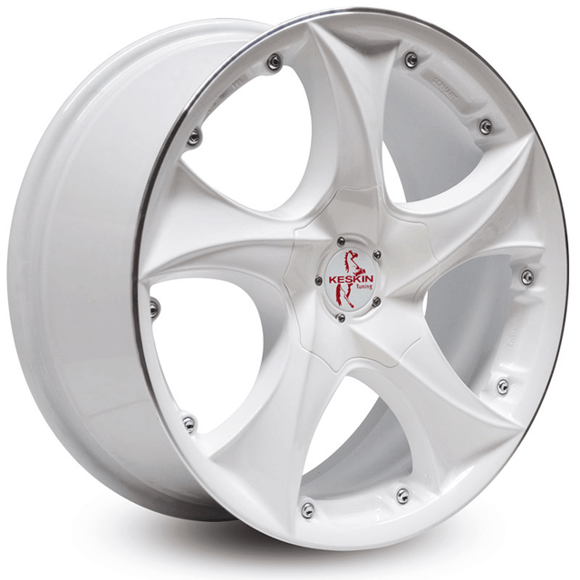 Keskin KT9 Malik White Lip Polish Alufelge 9x20 ET45 5x120/65.1