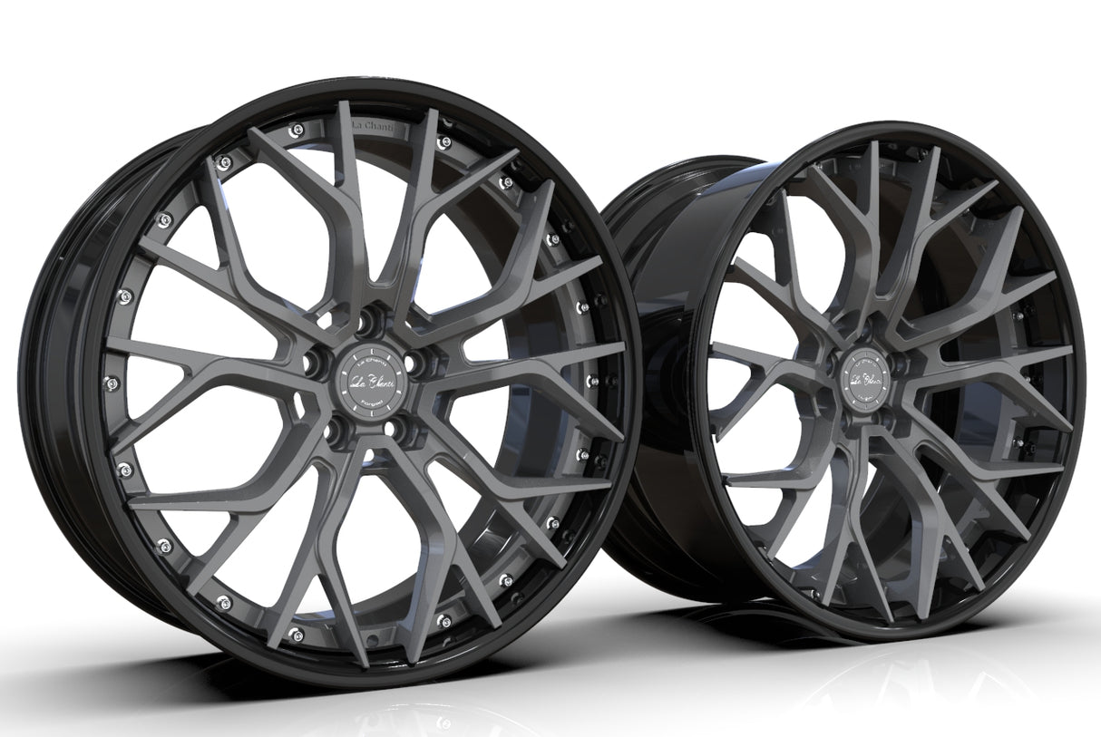 La Chanti LC-F2 10,5J x 20 Zoll 5x112 ET42 Machined Silver/Chrome LIP