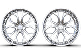 La Chanti LC-F2 11J x 20 Zoll 5x120 ET40 Machined Silver/Chrome LIP