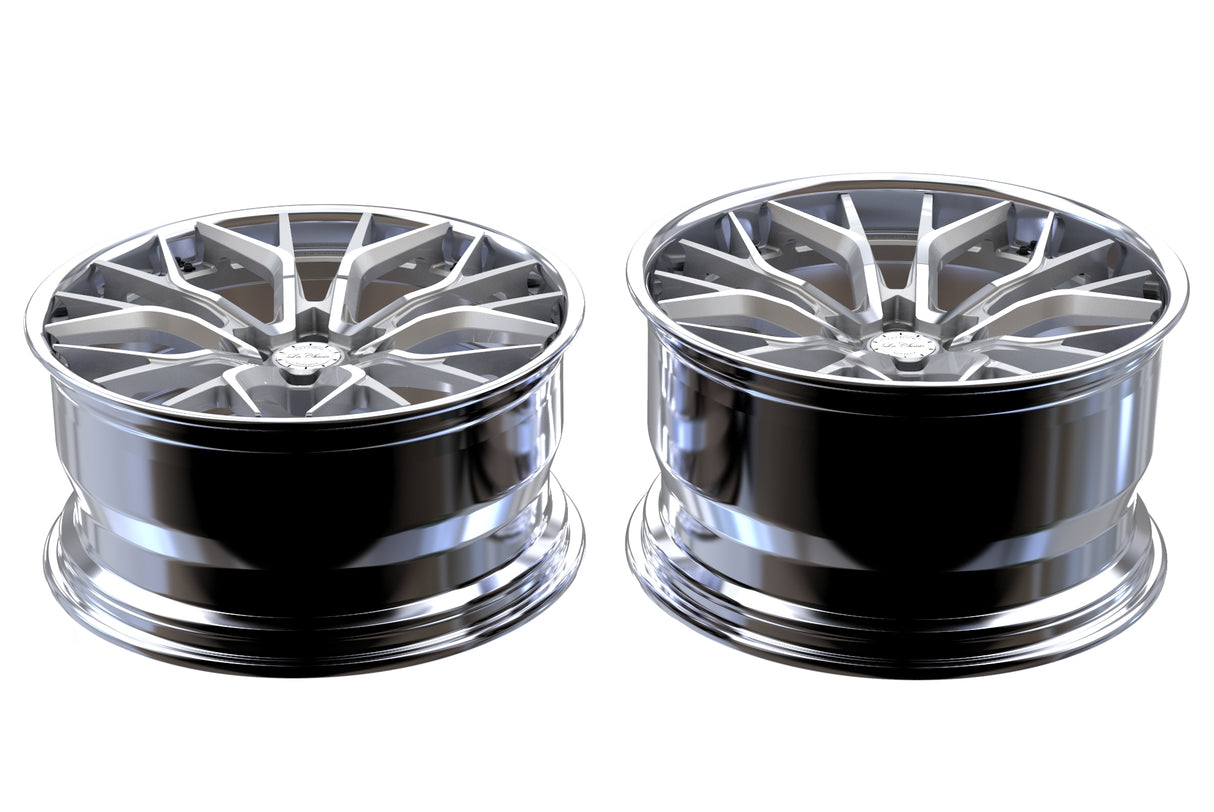 La Chanti LC-F2 10,5J x 20 Zoll 5x112 ET42 Machined Silver/Chrome LIP
