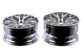 La Chanti LC-F2 9,5J x 20 Zoll 5x120 ET25 Machined Silver/Chrome LIP