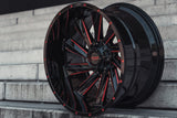 La Chanti LC-OF10 12J x 22 Zoll 6x139,7 ET-44 Glossy Black Milled
