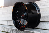 La Chanti LC-OF15 12J x 22 Zoll 5x127/139,7 ET-25 Glossy Black Milled
