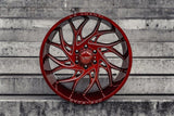 La Chanti LC-OF20 11,5J x 22 Zoll 6x139,7 ET-25 Glossy Red Milled