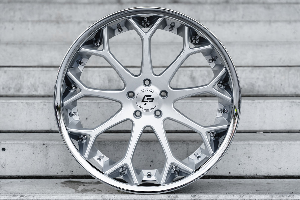 La Chanti LC-P20 10,5J x 22 Zoll 5x112 ET32 Brushed Silver – SS LIP