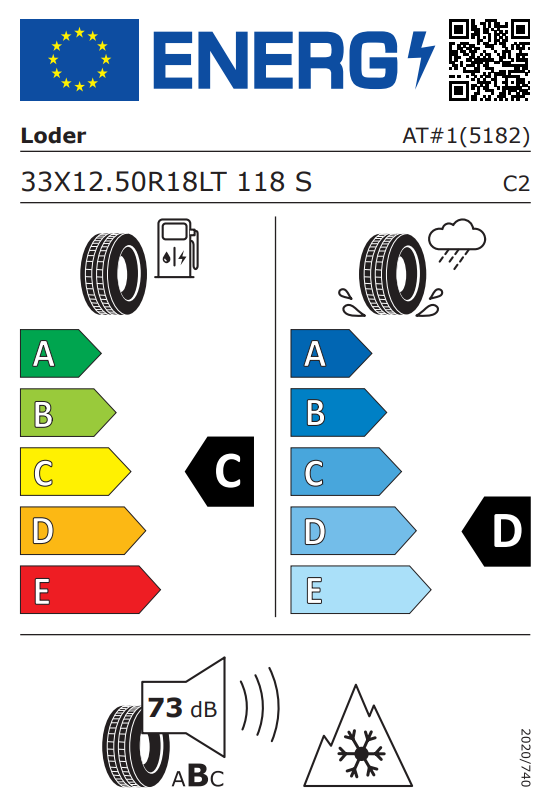 LODER AT#1 33x12.5R18 / 305/60R18