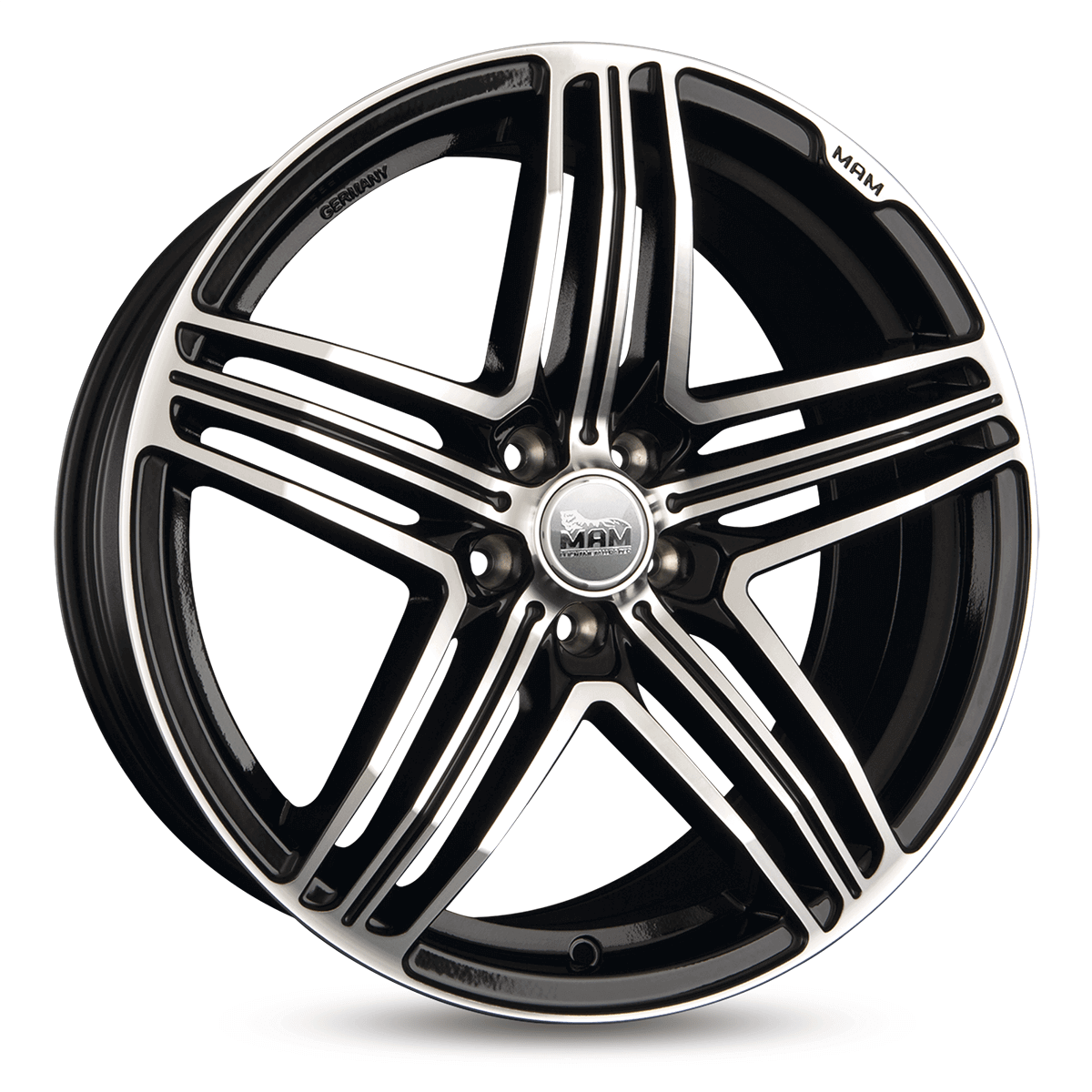 MAM 11 Black Front Polish Alufelge 8x18 ET40 5x115/70.2