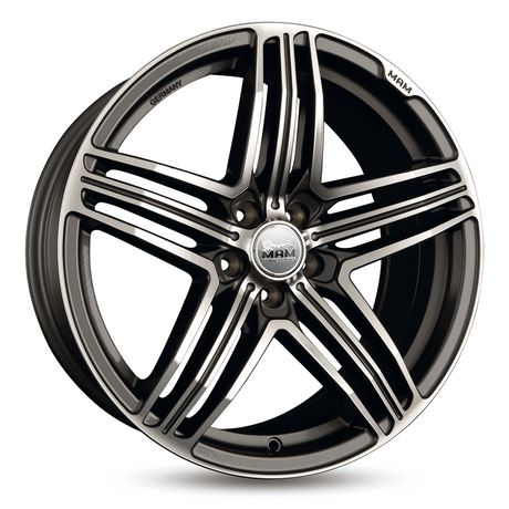 MAM 11 Titan Grey Front Polish Alufelge 8x18 ET42 5x112/66.5