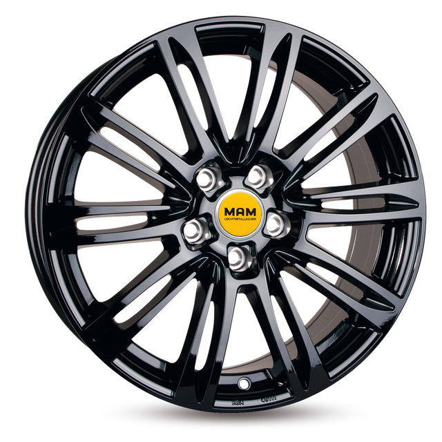 MAM A4 Black Painted Alufelge 7.5x17 ET38 5x114.3/72.6