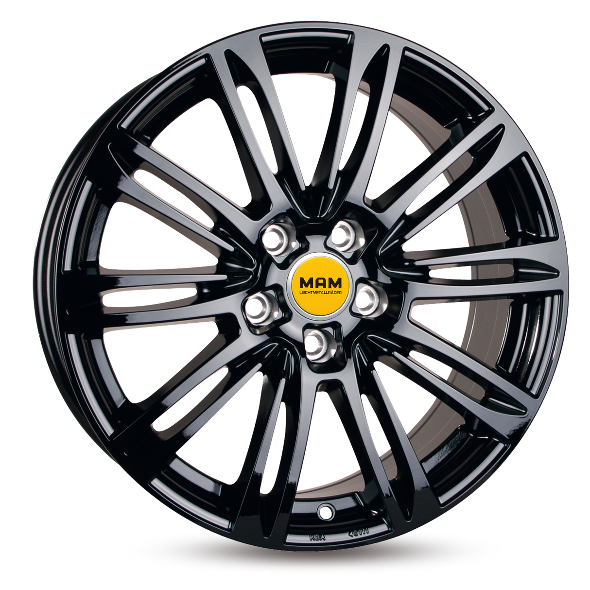 MAM A4 Black Painted Alufelge 8x18 ET50 5x112/66.6