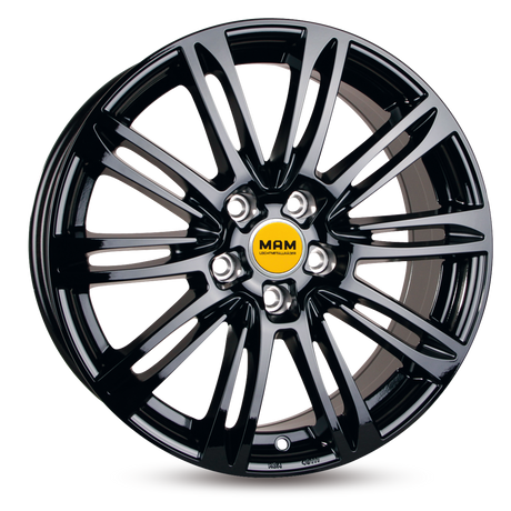 MAM A4 Black Painted Alufelge 7.5x17 ET45 5x112/66.6