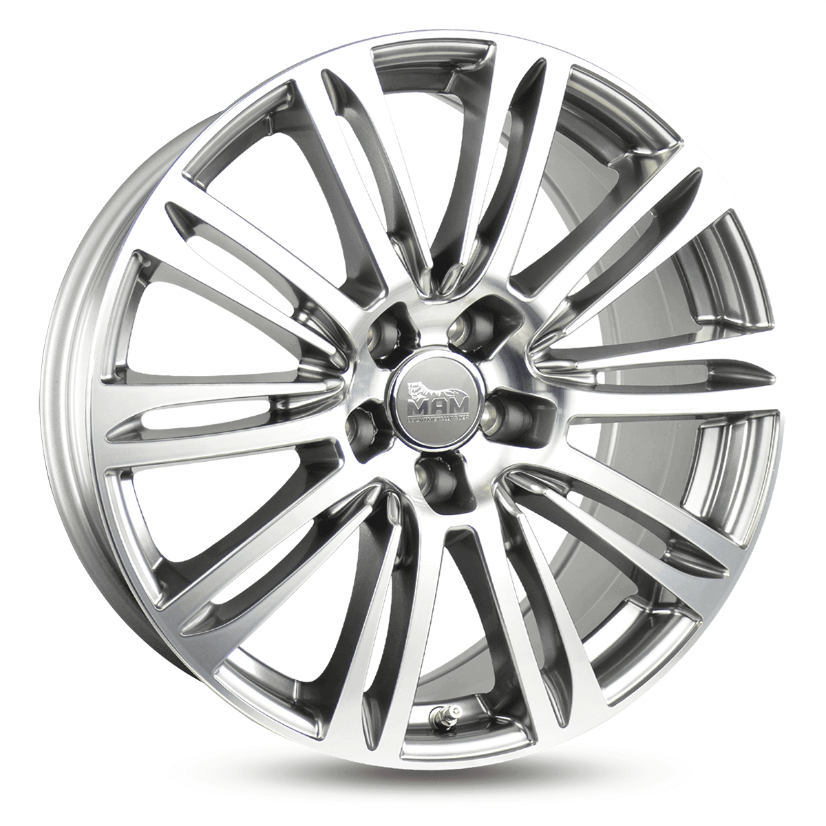 MAM A4 Hyper Front Polish Alufelge 7.5x17 ET40 5x115/70.2