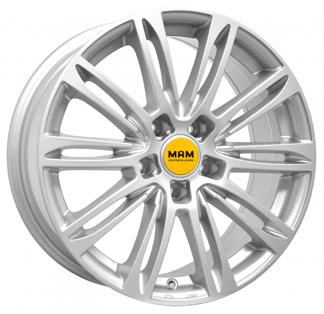MAM A4 Silver Painted Alufelge 8x18 ET35 5x112/66.6