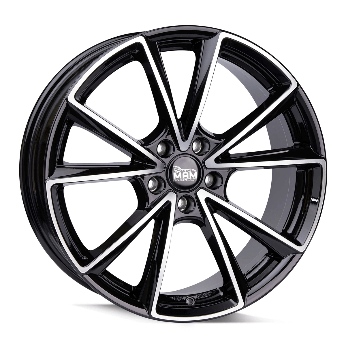 MAM A5 Black Front Polish Alufelge 8x19 ET30 5x112/66.6