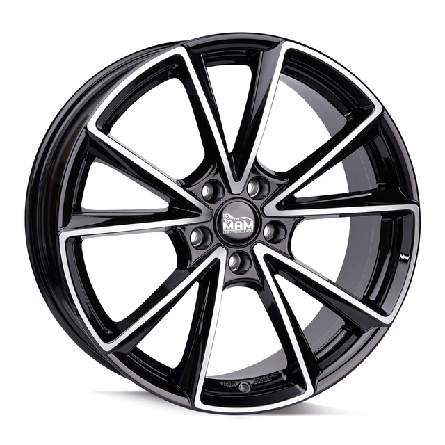 MAM A5 Black Front Polish Alufelge 8x19 ET30 5x112/66.6