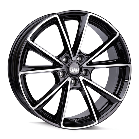 MAM A5 Black Front Polish Alufelge 8x18 ET35 5x112/66.6