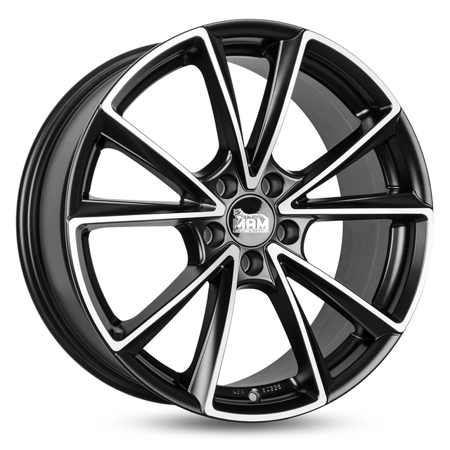 MAM A5 Matt Black Front Polish Alufelge 8x18 ET35 5x112/66.6