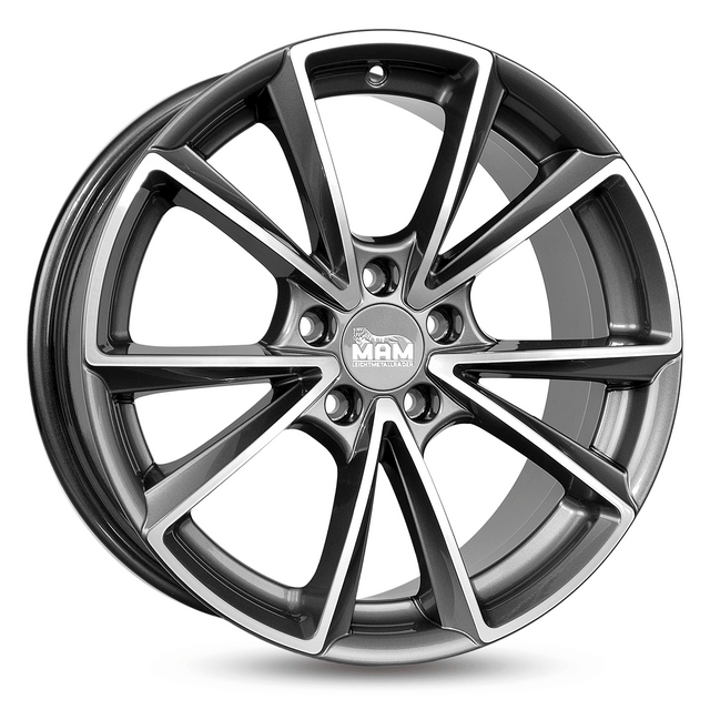 MAM A5 Palladium Front Polish Alufelge 8x18 ET45 5x112/66.6