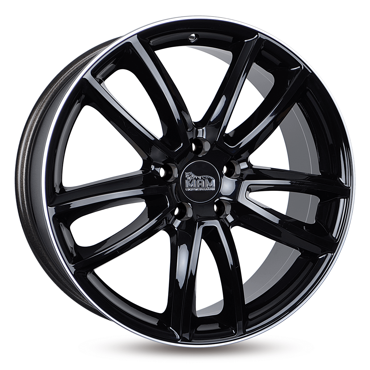 MAM A7 Black Lip Polish Alufelge 7.5x17 ET45 5x114.3/72.6