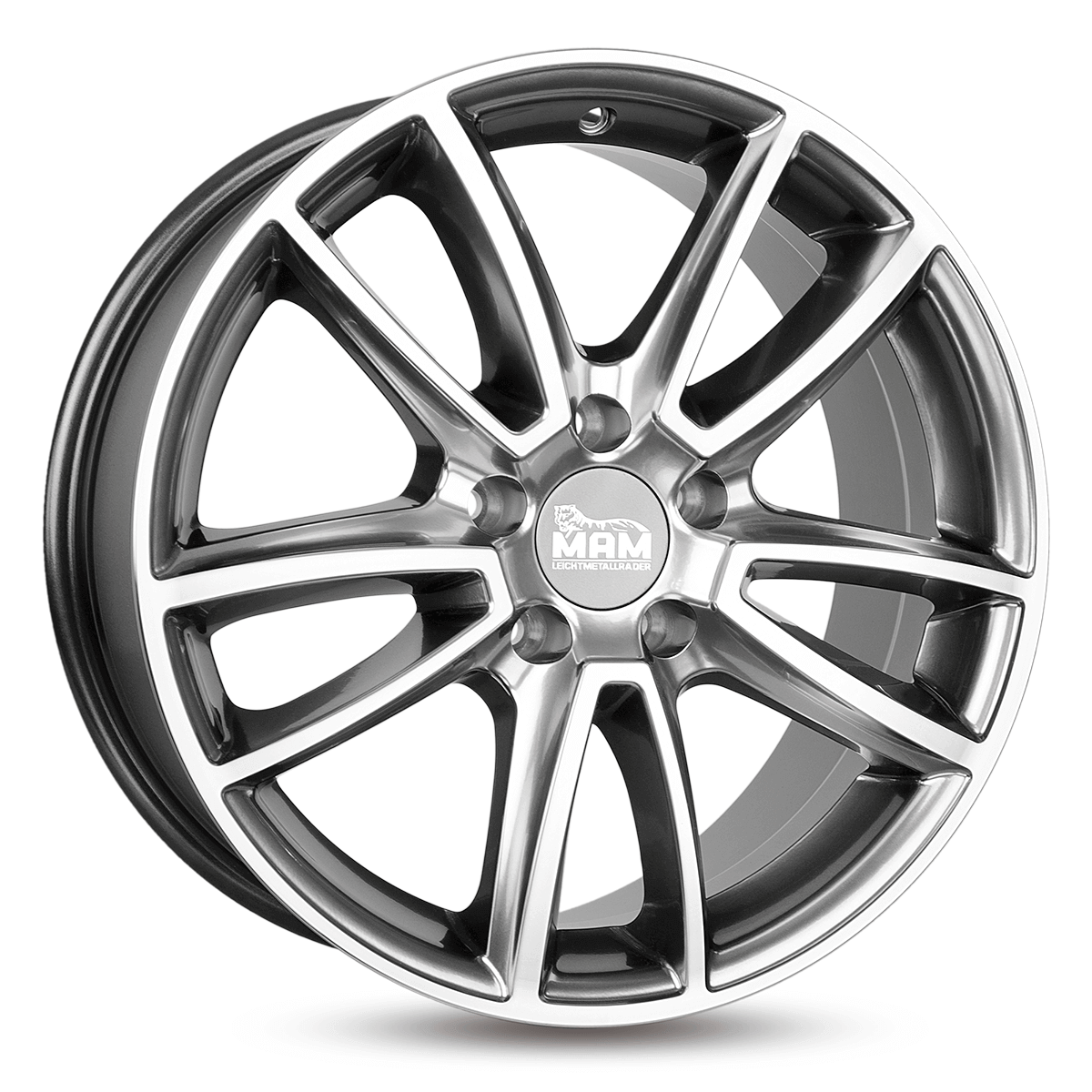 MAM A7 Hyper Front Polish Alufelge 7.5x17 ET35 5x112/66.6