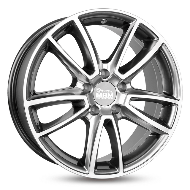 MAM A7 Hyper Front Polish Alufelge 7.5x17 ET35 5x112/66.6