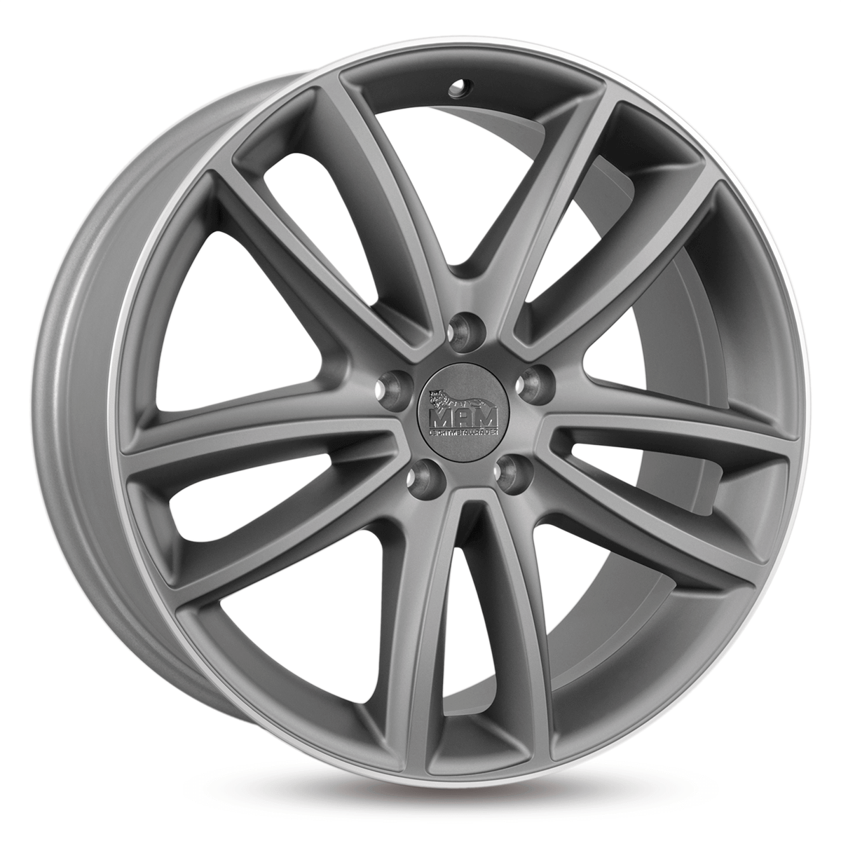 MAM A7 Titan Grey Lip Polish Alufelge 8.5x20 ET45 5x112/66.6