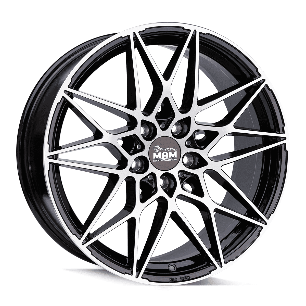 MAM B2 Black Front Polish Alufelge 8.5x19 ET45 5x112/72.6