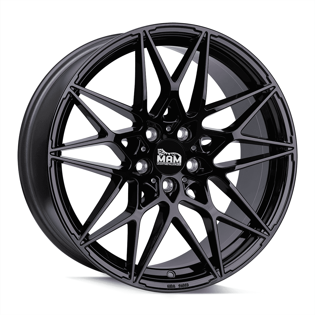 MAM B2 Black Painted Alufelge 8x18 ET35 5x120/72.6