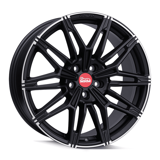 MAM B3N Matt Black Lip Polish Alufelge 8.5x19 ET45 5x112/66.7
