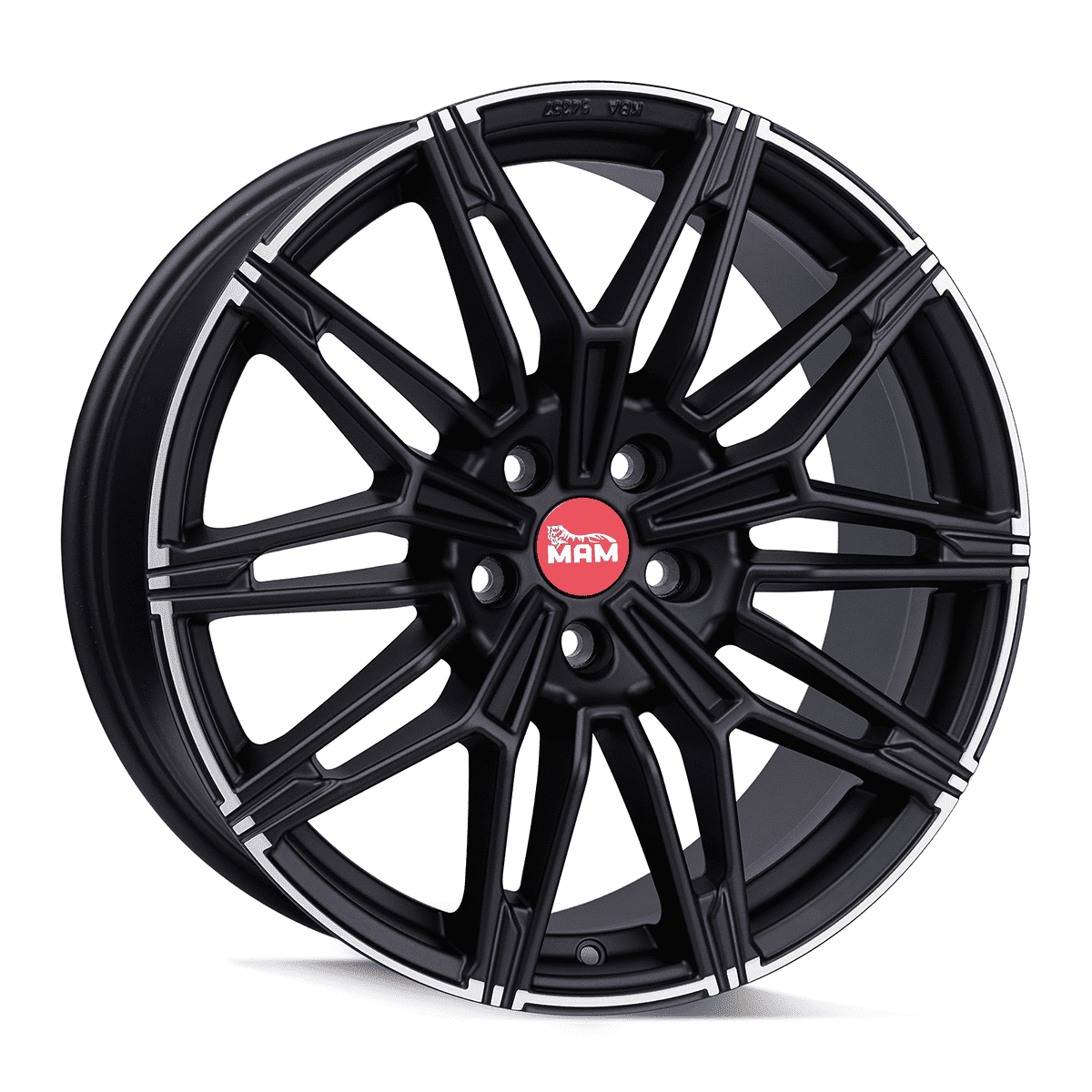 MAM B3N Matt Black Lip Polish Alufelge 8.5x19 ET35 5x120/72.6