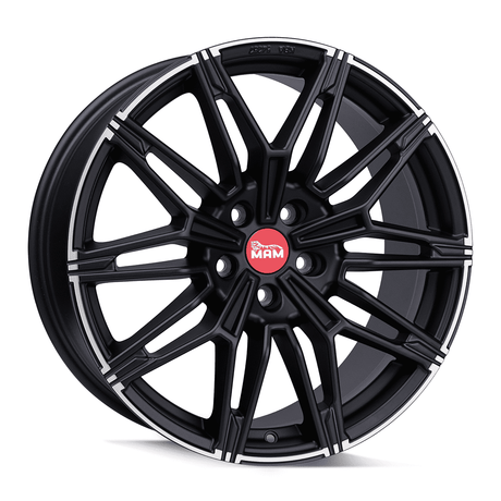 MAM B3N Matt Black Lip Polish Alufelge 8.5x19 ET30 5x112/66.7