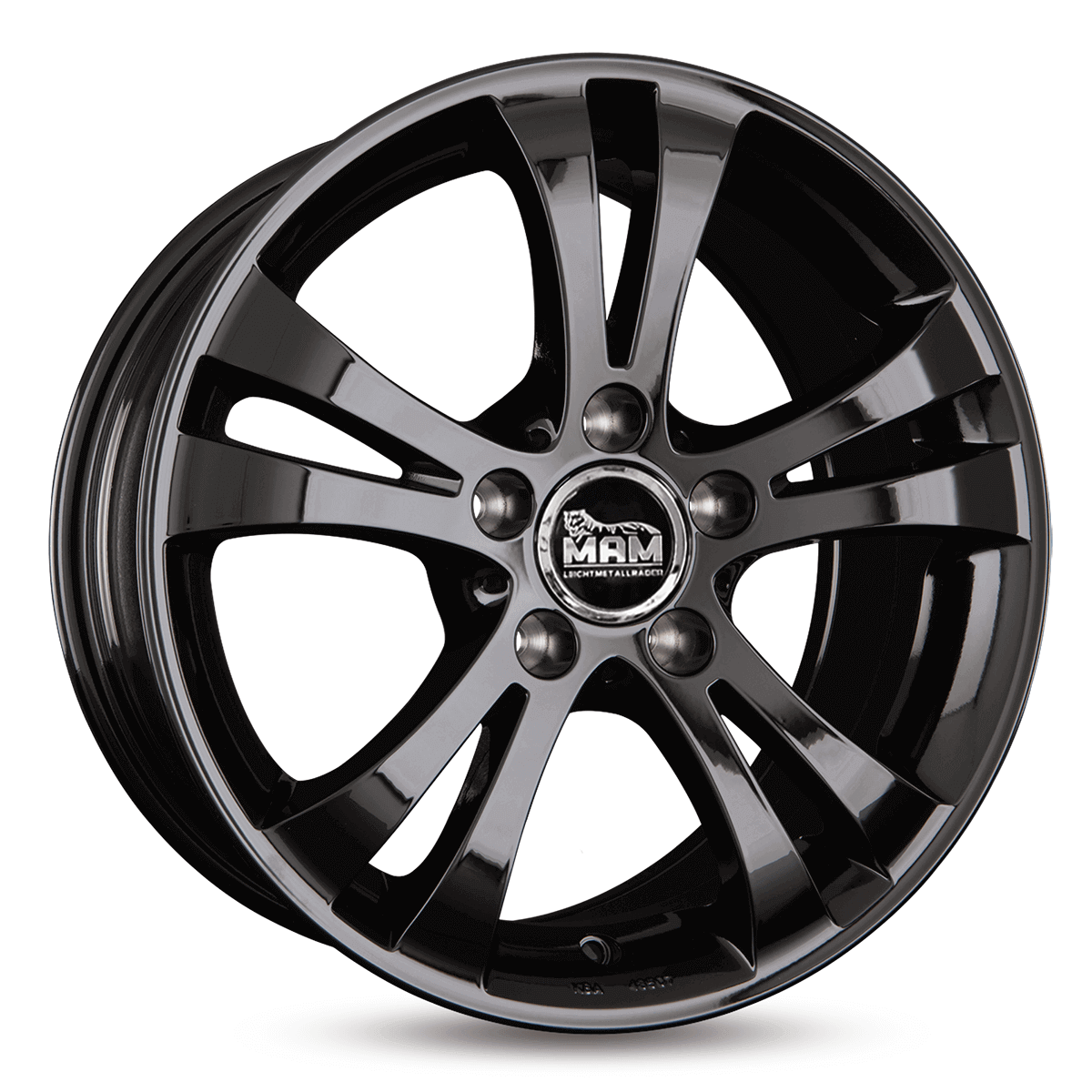 MAM D2 Black Painted Alufelge 8x17 ET47 5x112/66.6