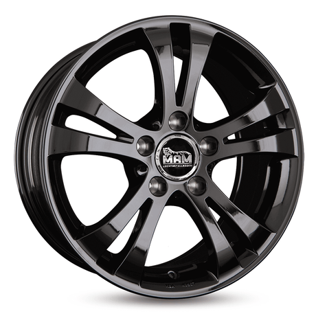 MAM D2 Black Painted Alufelge 8x17 ET47 5x112/66.6