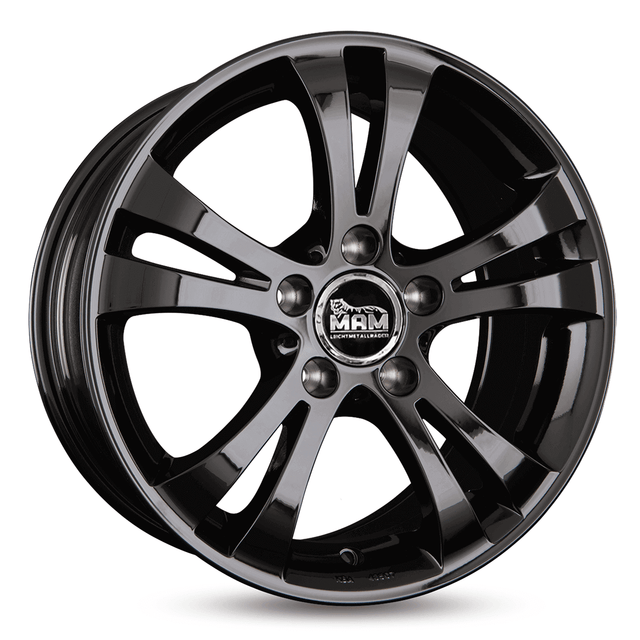 MAM D2 Black Painted Alufelge 8x17 ET47 5x112/66.6