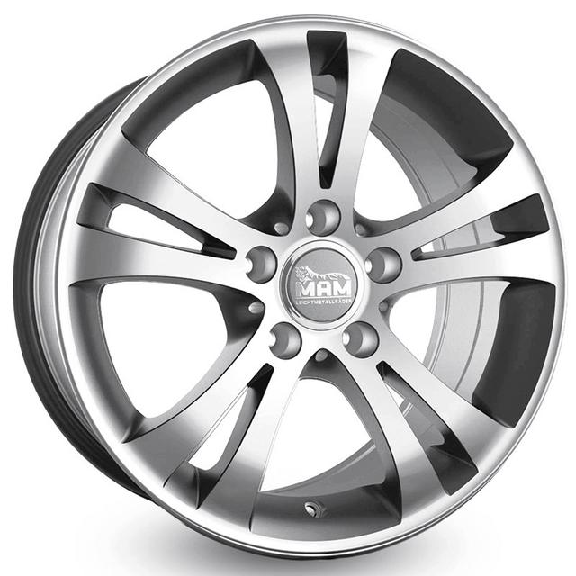 MAM D2 Silver Front Polish Alufelge 8x18 ET30 5x112/66.6