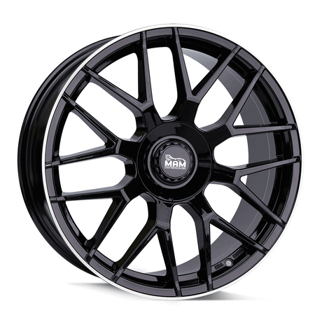 MAM GT1 Black Lip Polish Alufelge 8x18 ET45 5x112/66.6