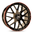 MAM GT1 Black Painted Lip Red Alufelge 8.5x19 ET45 5x112/66.6
