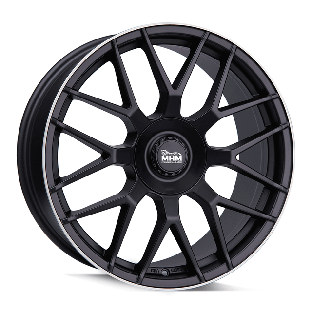 MAM GT1 Matt Black Lip Polish Alufelge 8.5x20 ET30 5x112/66.6