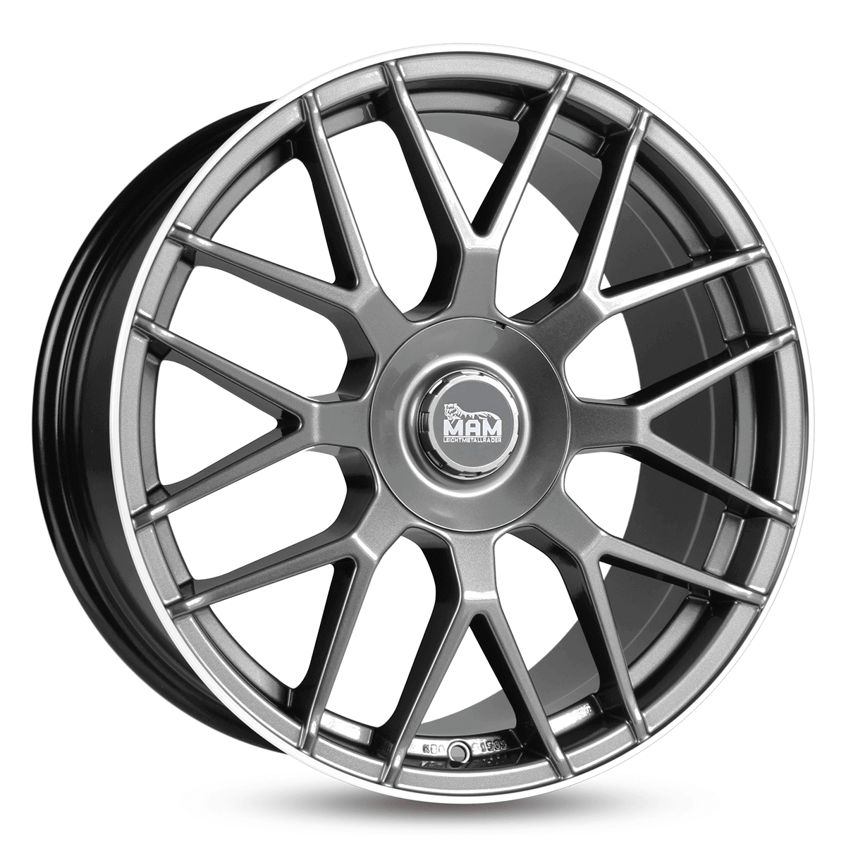 MAM GT1 Palladium Lip Polish Alufelge 8.5x20 ET30 5x112/66.6