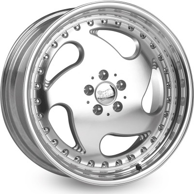 MAM MT1 Silver Front Polish Alufelge 9x17 ET30 5x100/63.4