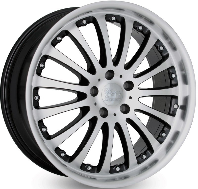 MAM MT2 Black Front Polish Alufelge 8.5x19 ET35 5x120/72.6