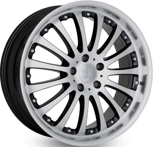 MAM MT2 Black Front Polish Alufelge 9.5x19 ET35 5x120/72.6