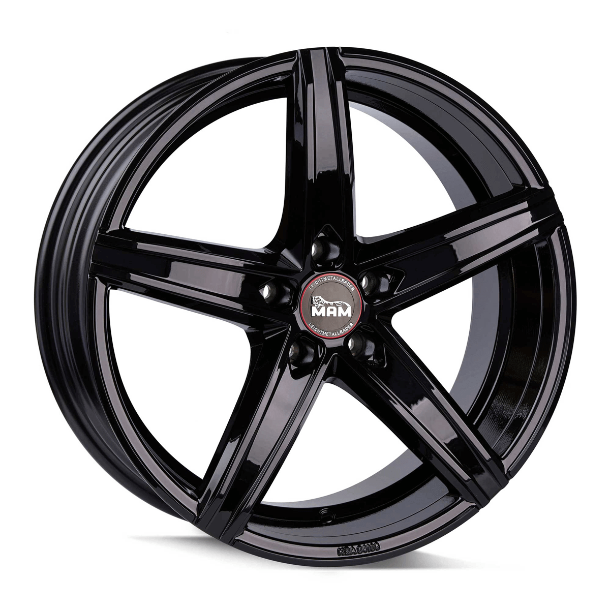 MAM OX-18 Black Front Polish Red Inside Alufelge 8.5x19 ET45 5x108/72.6