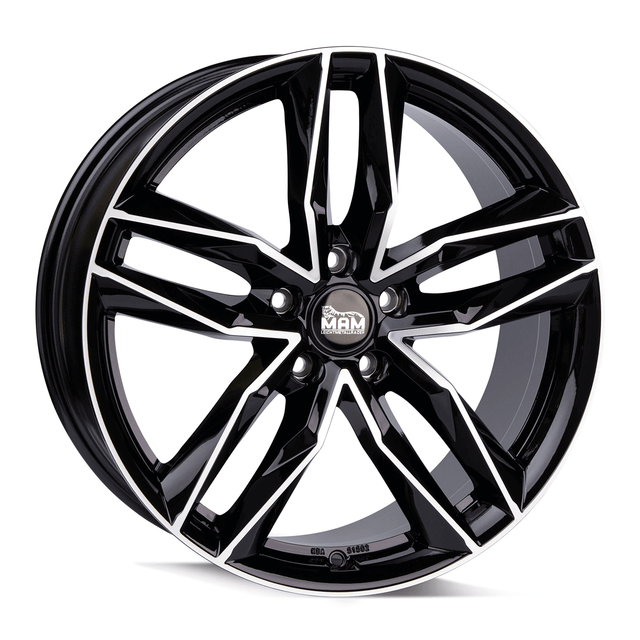 MAM RS3 Black Front Polish Alufelge 8x18 ET45 5x112/66.6