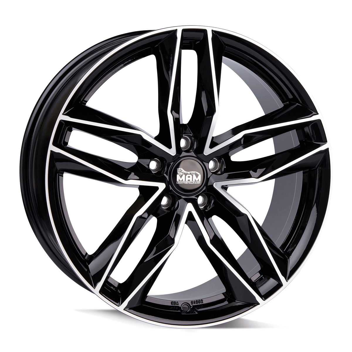 MAM RS3 Black Front Polish Alufelge 8x18 ET30 5x112/66.6