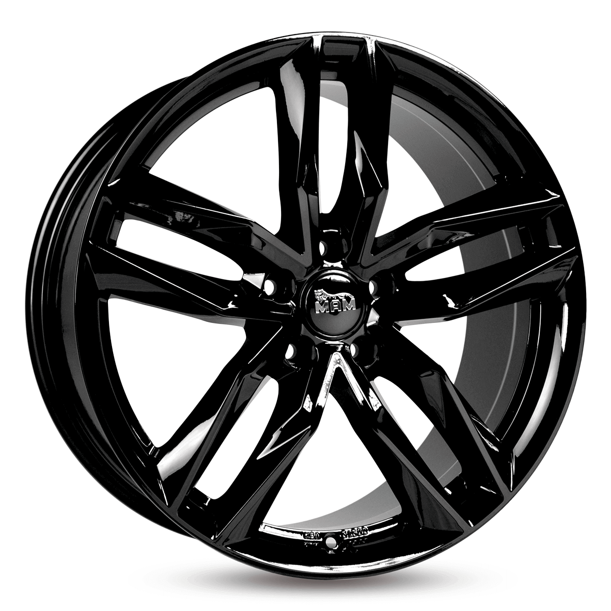 MAM RS3 Black Painted Alufelge 8.5x19 ET45 5x114.3/72.6